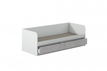 Кровать Соната 900 белый/крафт белый (Зарон) в Заречном - zarechnyj.mebel-e96.ru