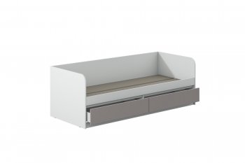 Кровать Соната 900 белый/кашемир(Зарон) в Заречном - zarechnyj.mebel-e96.ru