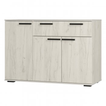 Комод Стандарт 4 NEW крафт белый (БТС) в Заречном - zarechnyj.mebel-e96.ru