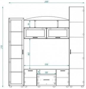 Стенка ТВА-14 в Заречном - zarechnyj.mebel-e96.ru