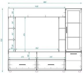 Стенка ТВА Сатурн в Заречном - zarechnyj.mebel-e96.ru