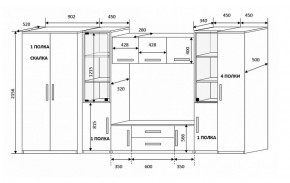 Стенка Вега 3 в Заречном - zarechnyj.mebel-e96.ru