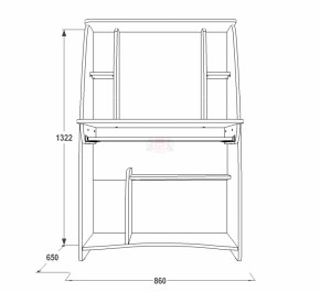 Стол компьютерный СК 3 в Заречном - zarechnyj.mebel-e96.ru