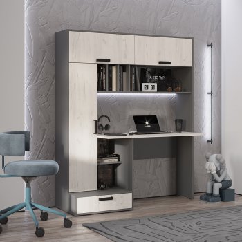 Стол компьютерный Техно графит/крафт  (БТС) в Заречном - zarechnyj.mebel-e96.ru