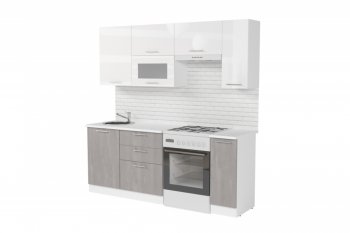 Кухонный гарнитур Терция ультра 2000 мм (Герда) в Заречном - zarechnyj.mebel-e96.ru