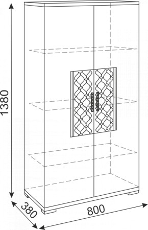 Тумба 2 двери Тиффани М13 (Риннер) в Заречном - zarechnyj.mebel-e96.ru