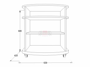 Тумба для теле-радио аппаратуры Фант 1 в Заречном - zarechnyj.mebel-e96.ru