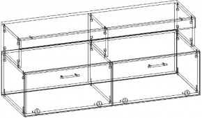 Тумба малая ТМС-1200 (Дуб сонома/Белый глянец) в Заречном - zarechnyj.mebel-e96.ru