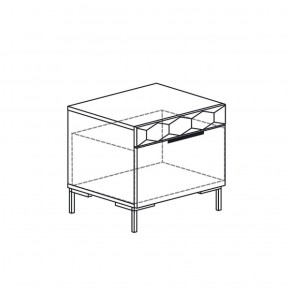 Тумба многоцелевая Дели 67 белый софт-тач (Яна) в Заречном - zarechnyj.mebel-e96.ru