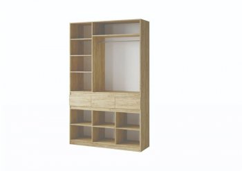 Шкаф 1500 мм Турин крафт/графит (ВВР) в Заречном - zarechnyj.mebel-e96.ru