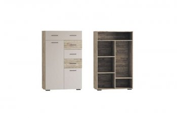 Стенка Турин крафт серый/кашемир, модульная (ВВР) в Заречном - zarechnyj.mebel-e96.ru