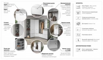 Прихожая Виола Ателье светлое (Имп) в Заречном - zarechnyj.mebel-e96.ru