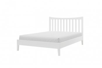 Кровать из массива Виола белый античный (БМ) в Заречном - zarechnyj.mebel-e96.ru