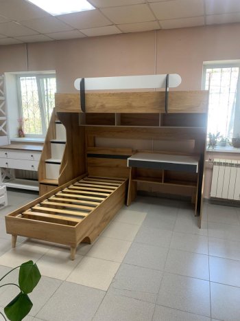 Кровать-чердак Омега-3 комп.2 в Заречном - zarechnyj.mebel-e96.ru