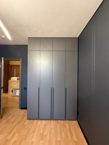 Шкаф 1600 мм 4-х створчатый Норд с антресолью графит (Миф) в Заречном - zarechnyj.mebel-e96.ru